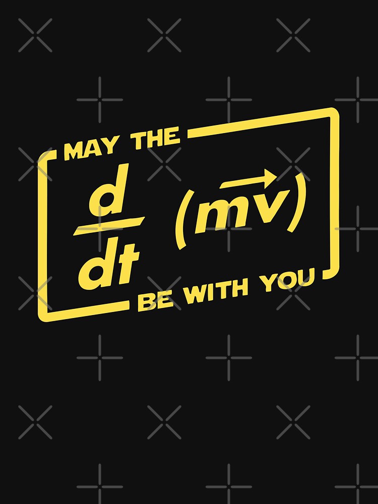 May the force (F=ma) be with you. Physics Maths by labstud