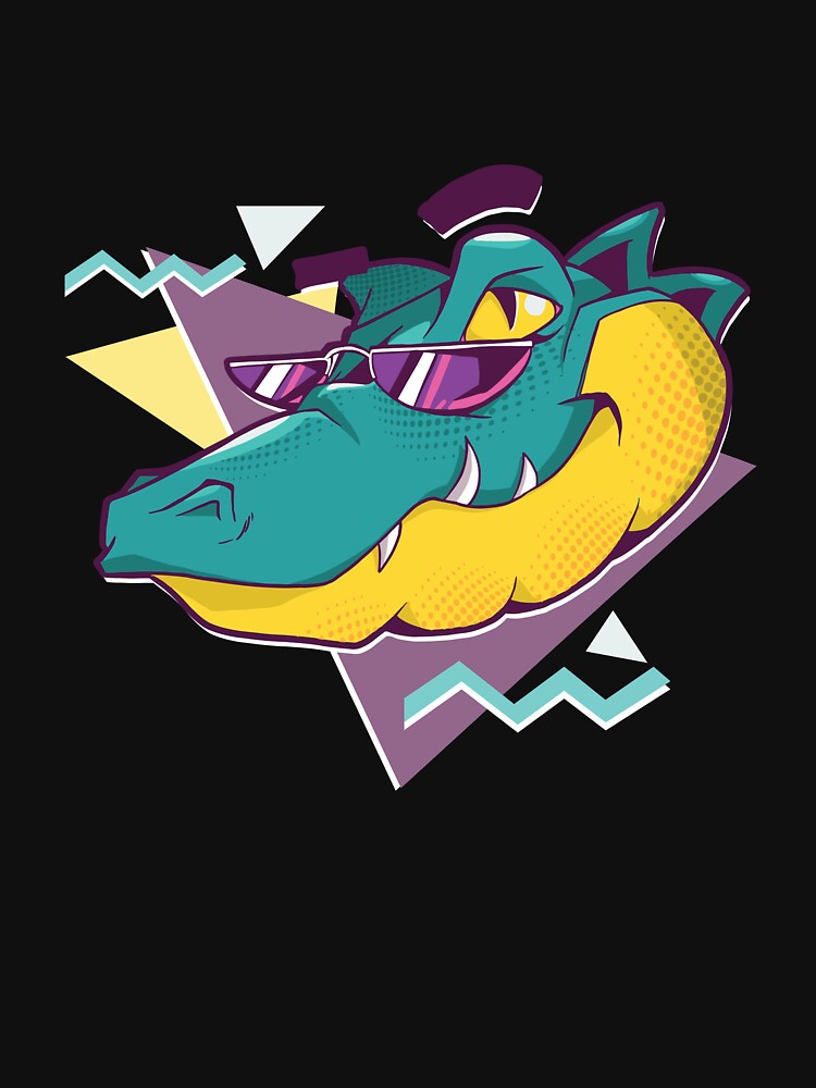 Cool Alligator Crocodile - 90s Party Retro Nostalgia by AaaleXX