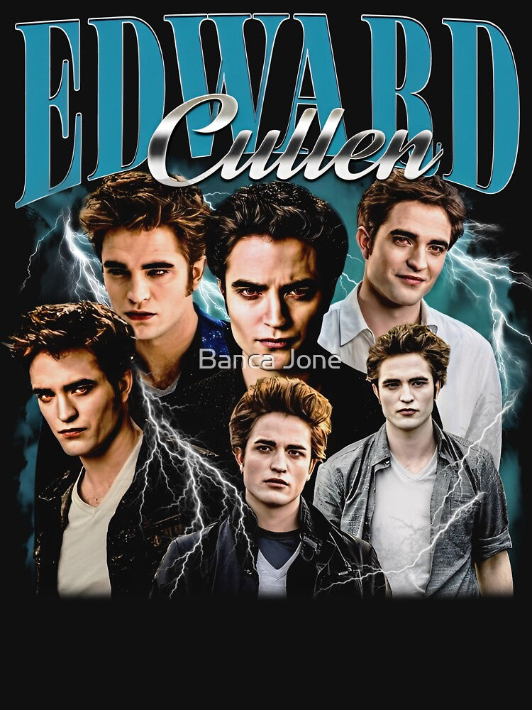 Limited Edward Cullen Vintage T-Shirt, Graphic Unisex T-shirt, Retro 90's Fans Homage T-shirt, Gift For Women and Men by BancaJone