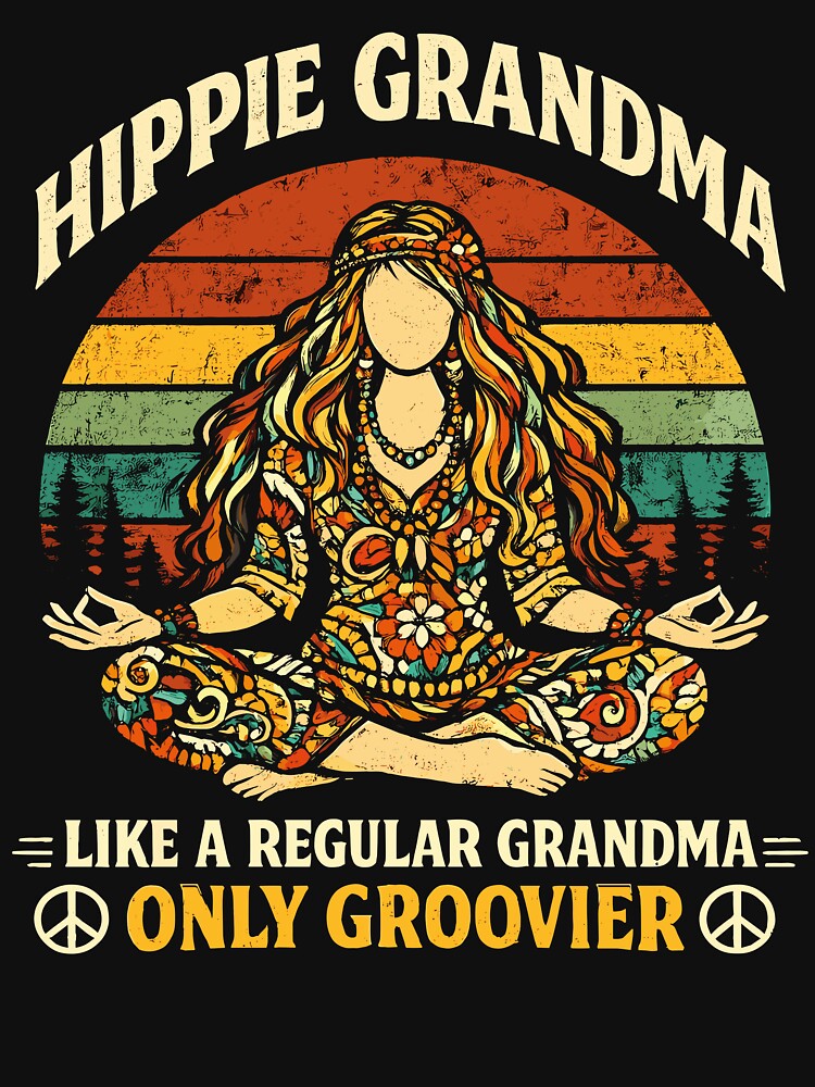 Hippie Grandma Like A Regular Grandma Only Groovier by RyuEssence