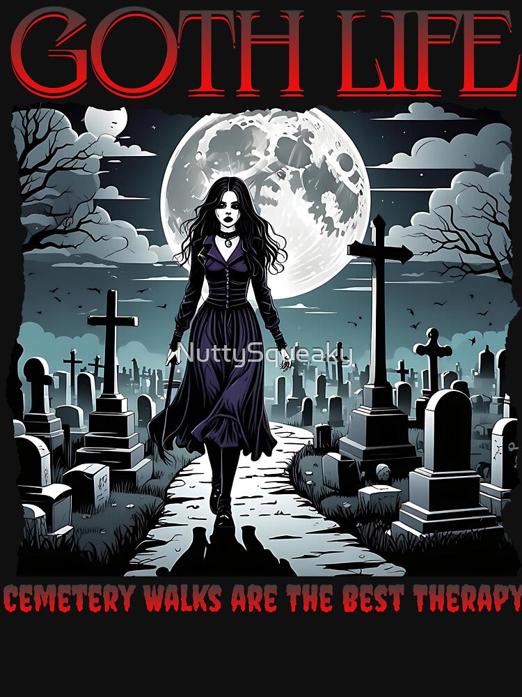Goth Life_Cemetery Walks are The Best Therapy by NuttySqueaky