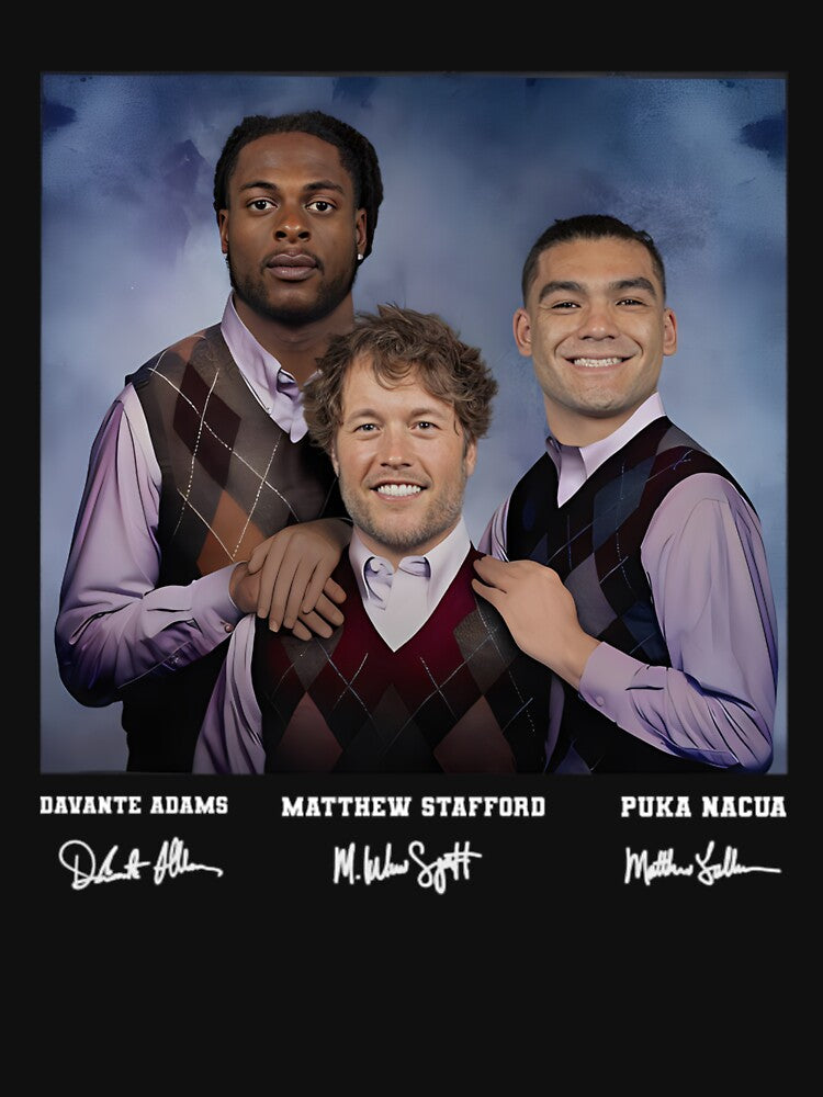 Davante Adams Puka Nacua Matthew Stafford Rams Football Stepbrothers by tierryrincones