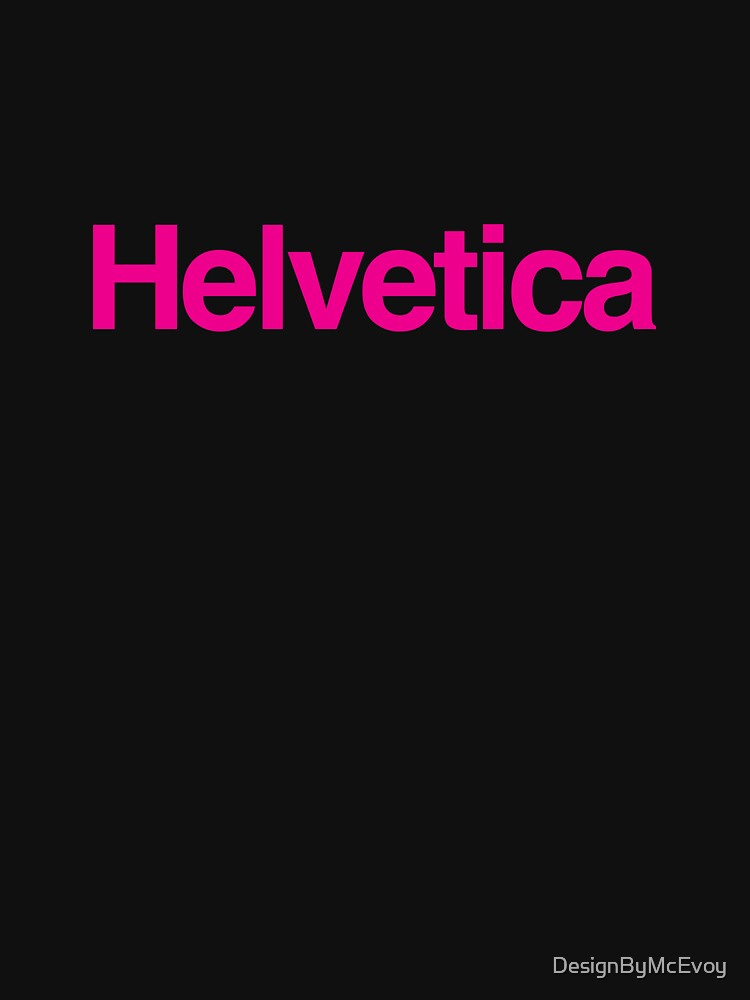 Helvetica (Magenta) CMYK by DesignByMcEvoy