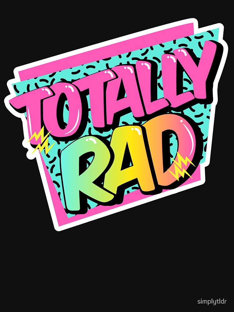 Totally Rad 1980s Shirt Eighties Style Costume Party Idea by simplytldr
