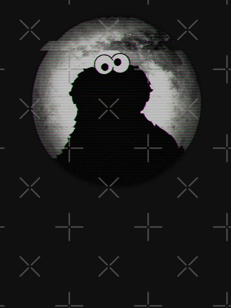 Vintage VHS Cookie Monster Moon by SlayPOPShop