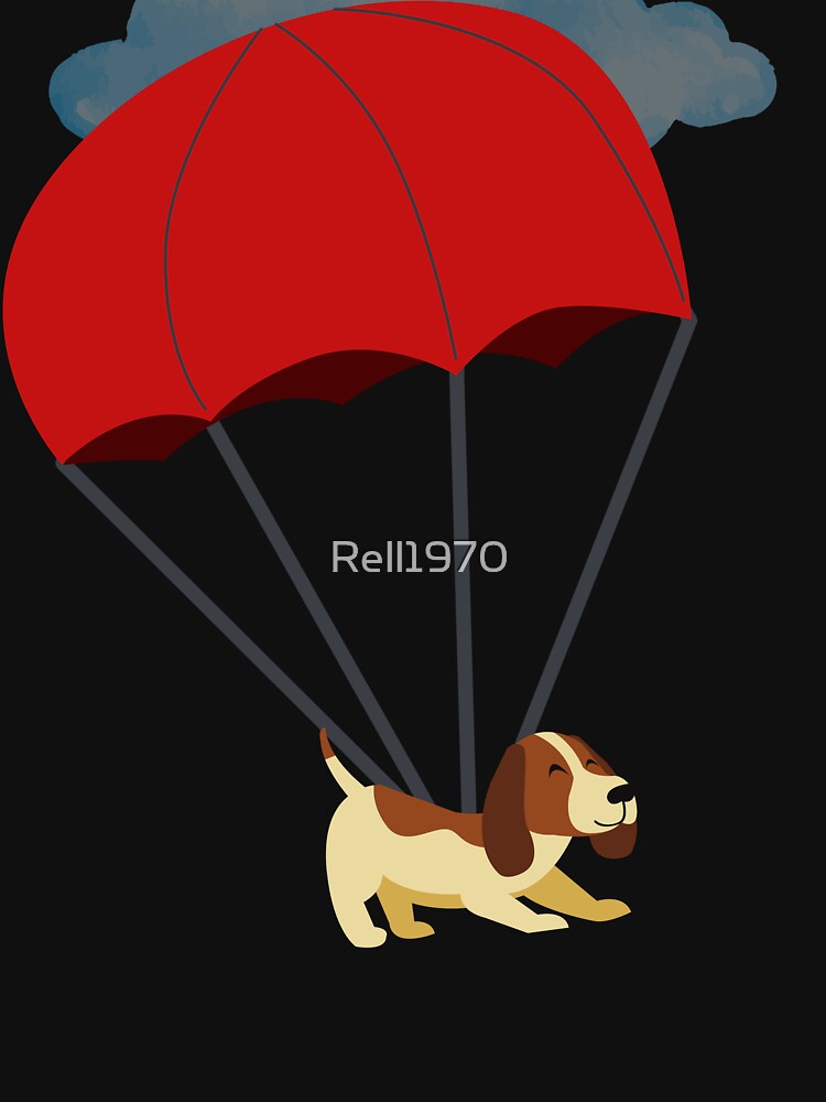 Parachuting Dog Design by Rell1970