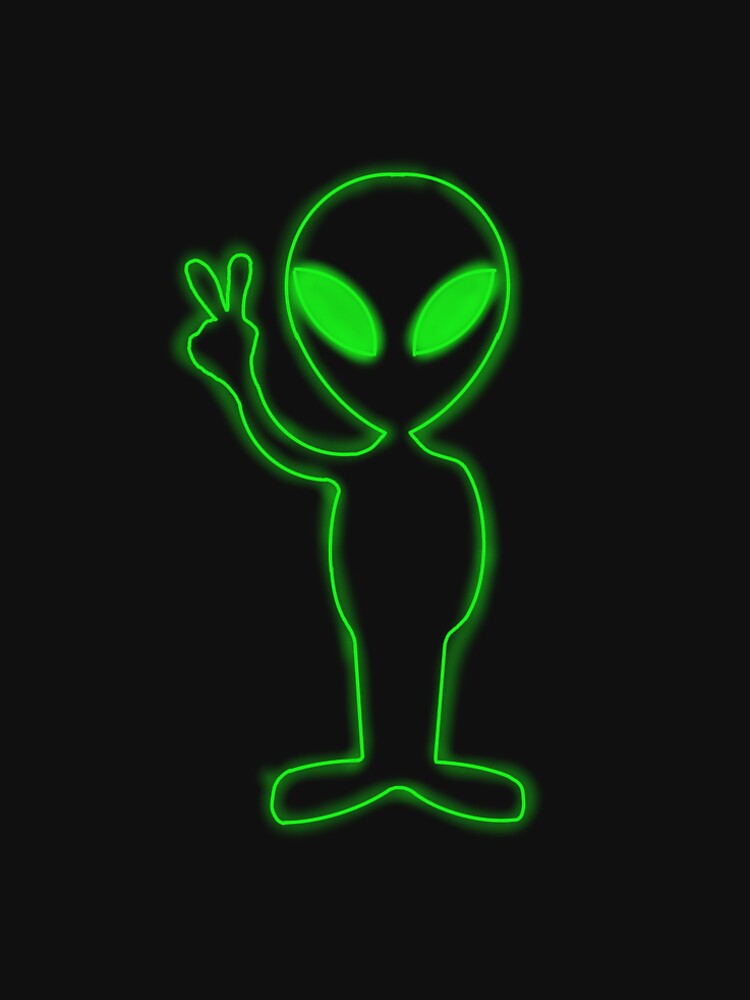 Glow in the dark Alien t shirt by MehdiMajd