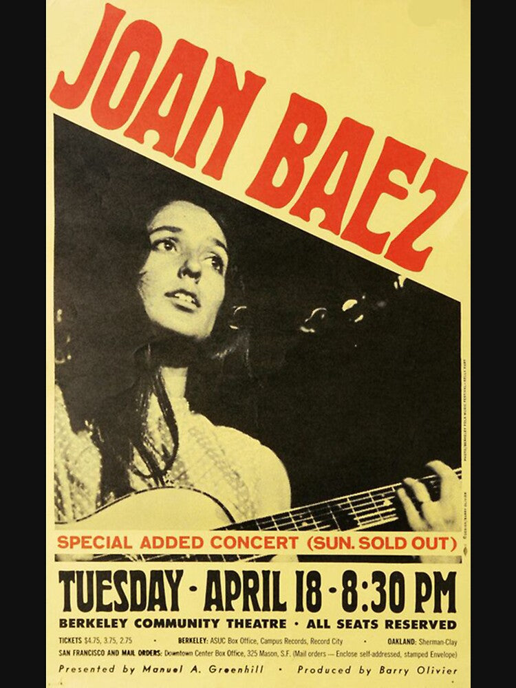 Joan Baez Vintage Concert by elisewalkert