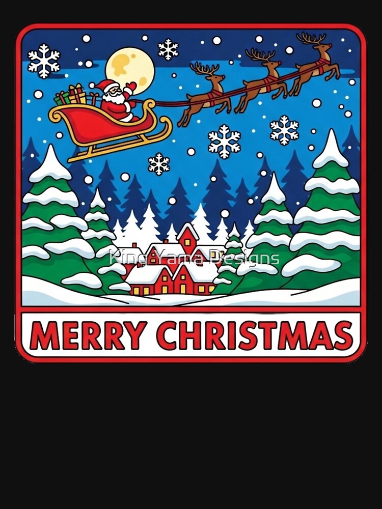 Vintage Santa Sleigh Winter Village by King Yama Designs