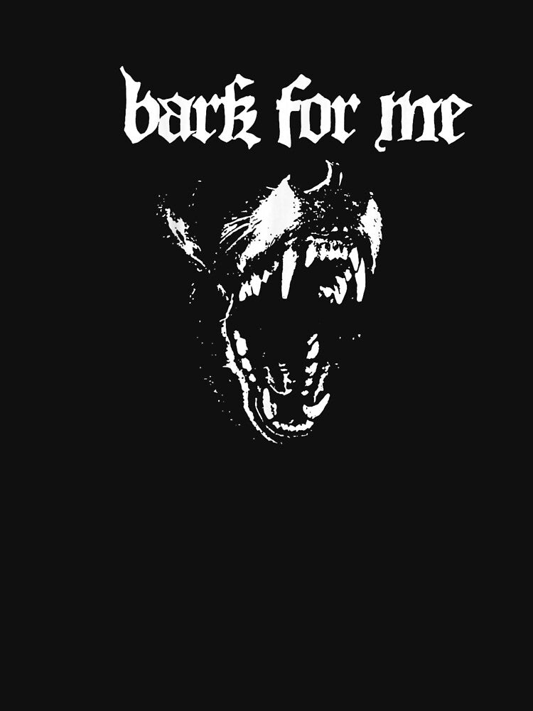 Bark for Me Fierce Dog Blackletter Aesthetic by Raulitome