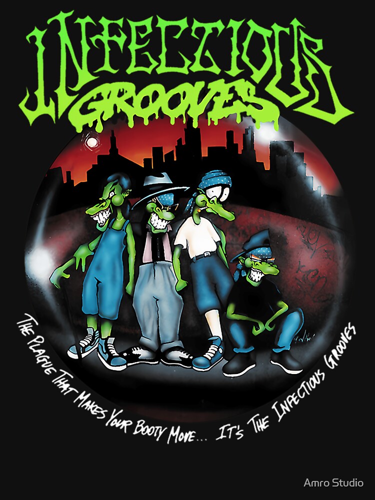 Infectious Grooves Band Cartoon Funk Metal by Amro Studio