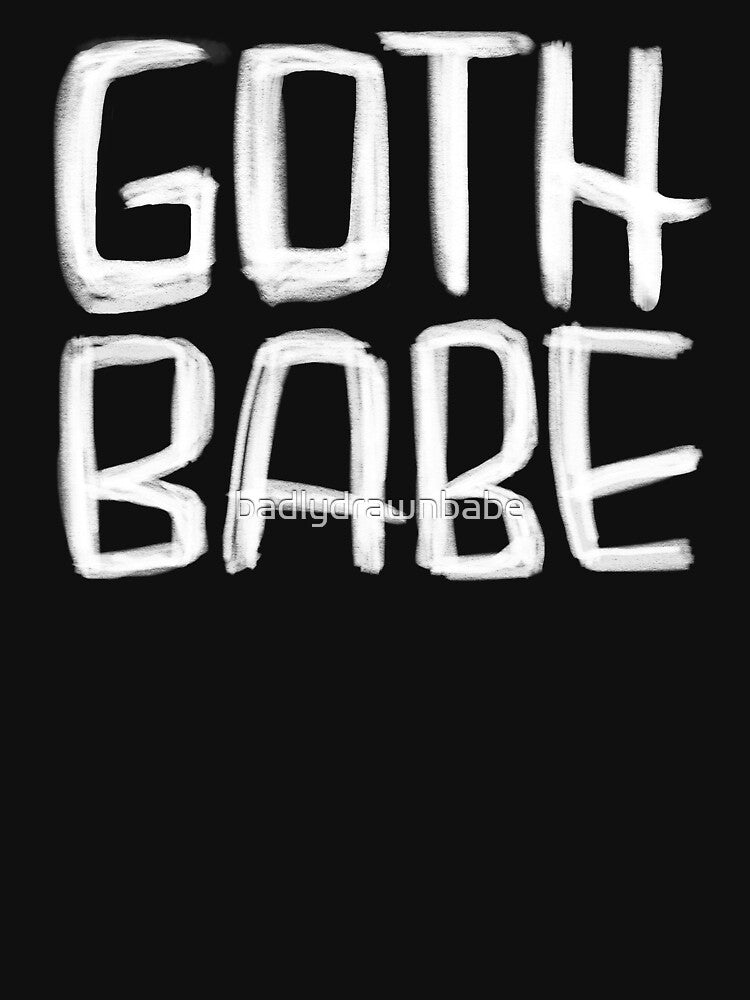 Goth Babe for goth girl, pastel goth by badlydrawnbabe