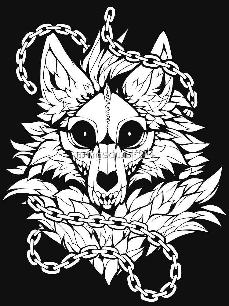 Skull Wolf by wingedwolf94