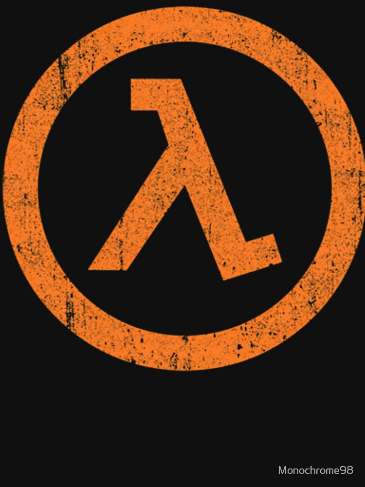 Half Life Lambda Symbol by Monochrome98