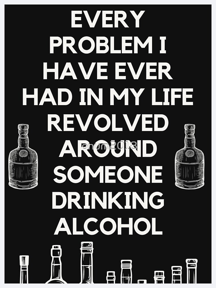Super wise quote about problems and alcohol by onum2018