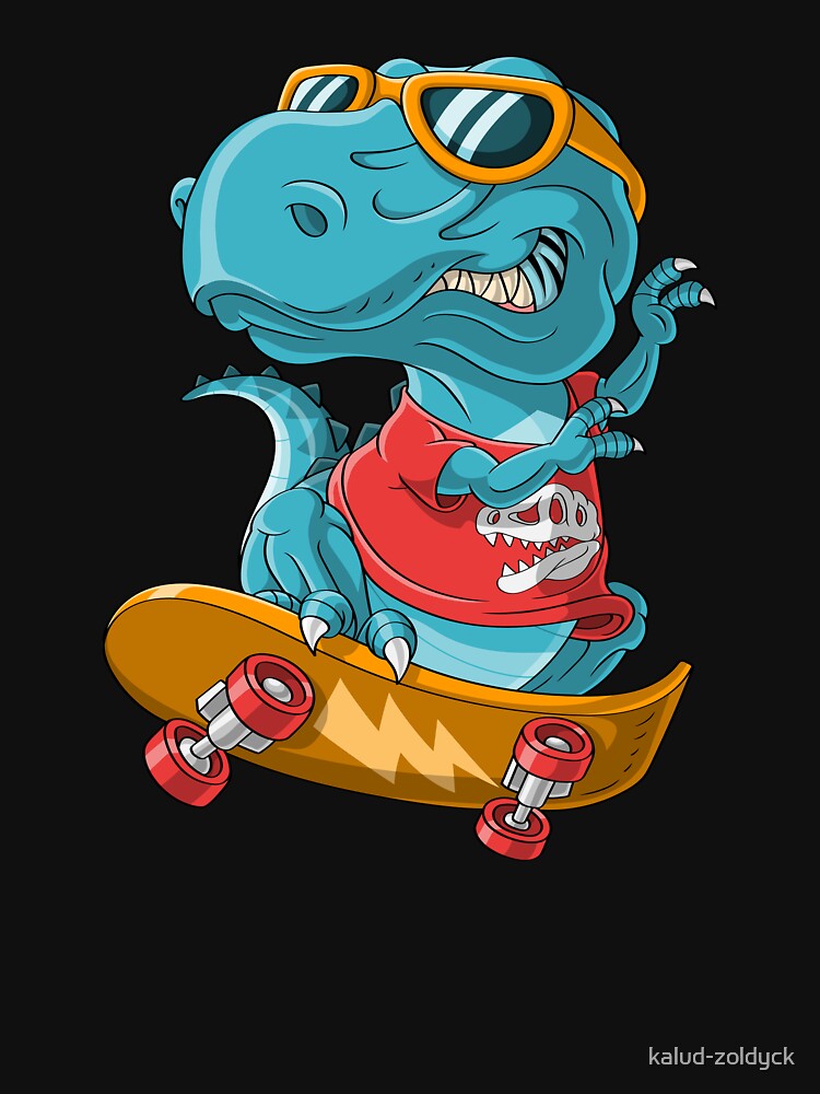 Cool T-Rex Skater by kalud-zoldyck