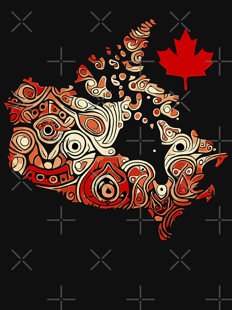 Native Map of Canada - Indigenous CANADA by FirasChakroun