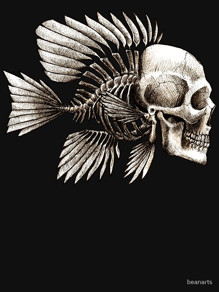 Skull Fish by beanarts