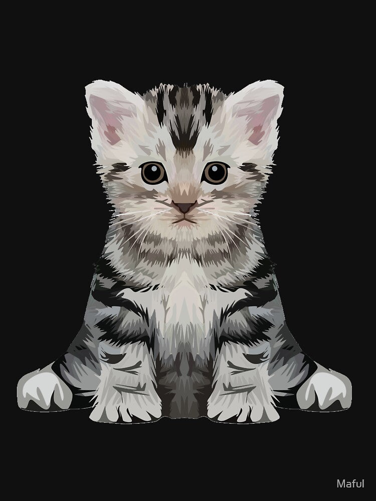 Cute Gray Cat by Maful