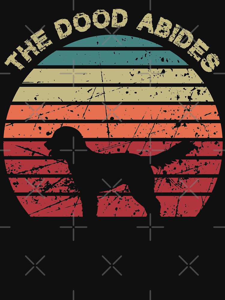 The Dood Abides - Lebowski, The Dude, Labradoodle Goldendoodle by Rooks-Artworks