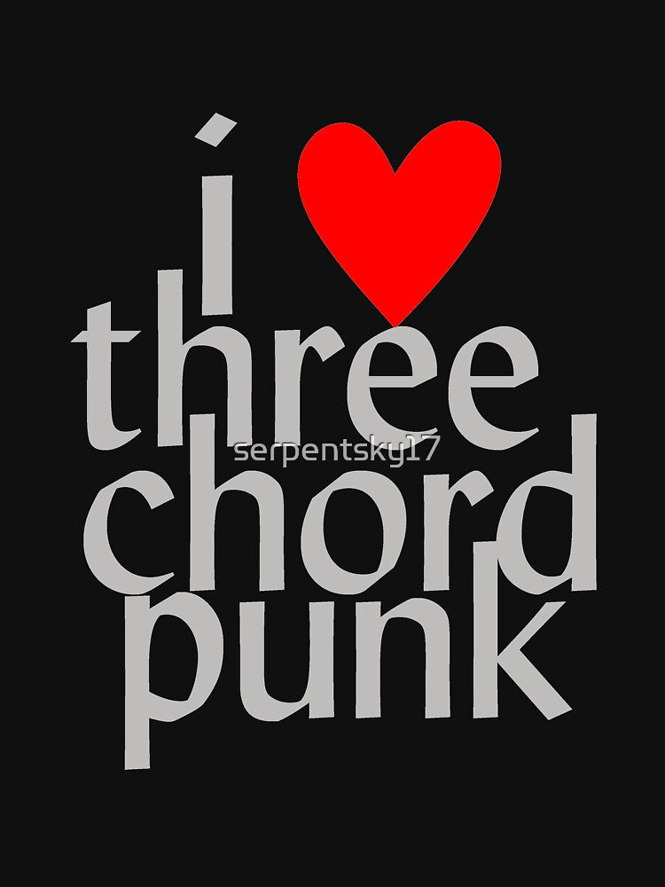 I Heart Three Chord Punk by SerpentSkyArts