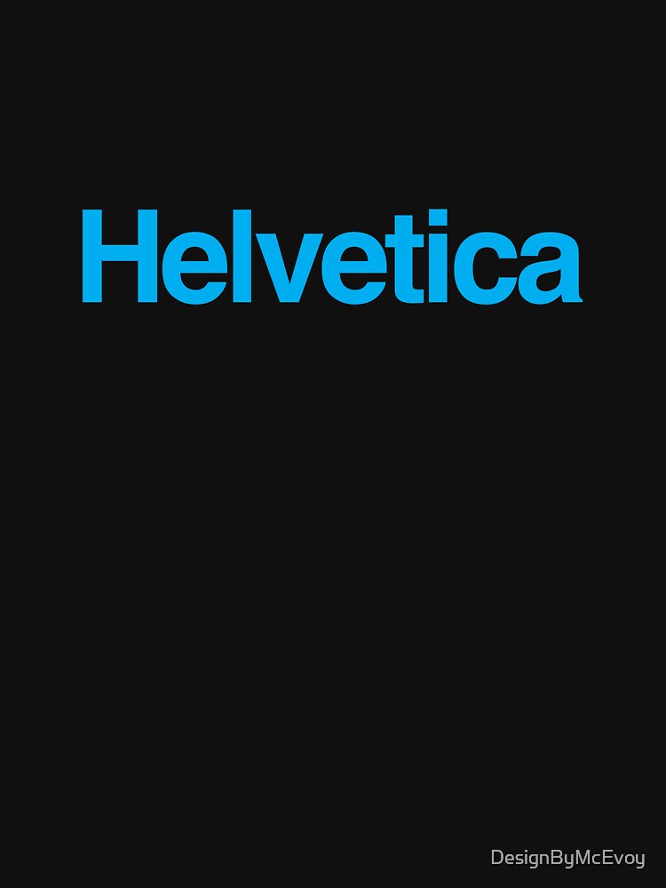 Helvetica (Cyan) CMYK by DesignByMcEvoy