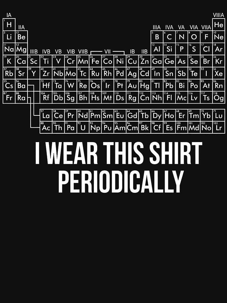 Dr Grace's Periodic Table, Project Hail Mary, Jazz Hands, I Wear This Shirt Periodically, Amaze Amaze Amaze by katiertsrahah