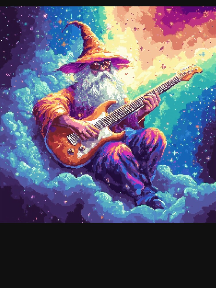 Rainbow Wizard Playing Guitar by Kaos-Bit