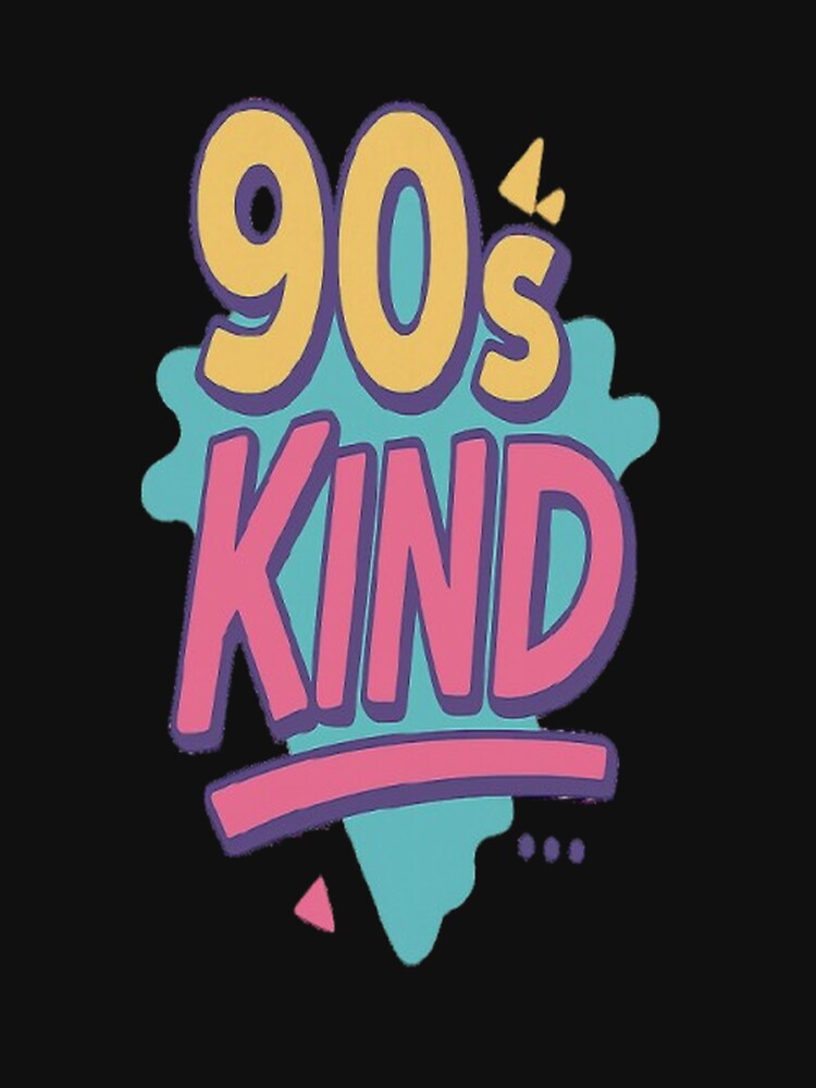 90s Kid Saying Retro Neon Colors by frechgesagt