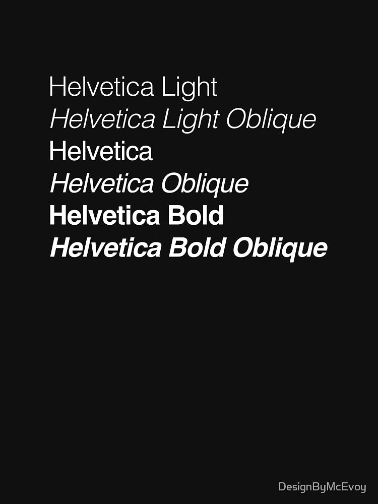 Helvetica Font Family WHITE by DesignByMcEvoy