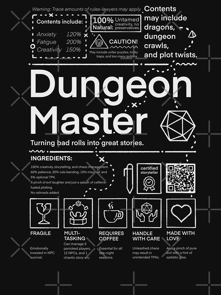 Dungeon Master: Handle with Care | DM Survival Kit by keyvei