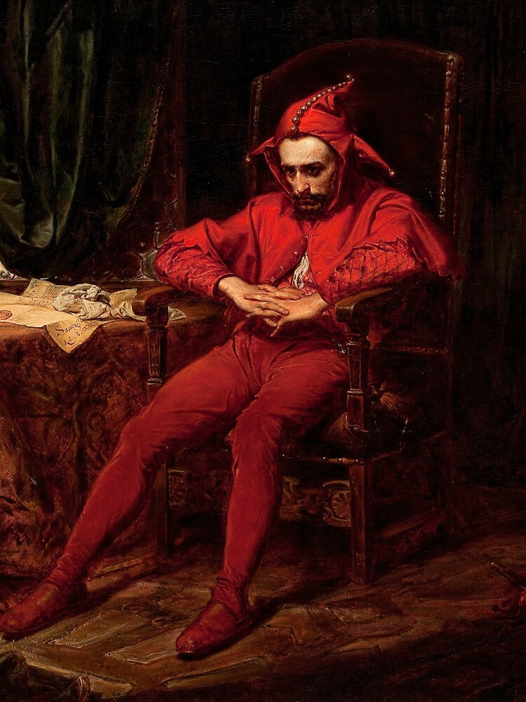Stańczyk (Sad Red Jester Clown), by Jan Matejko by Gabriel S