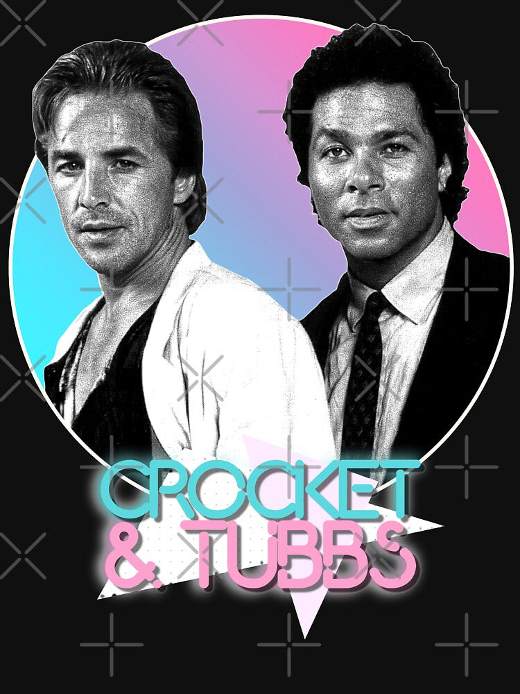 Crockett and Tubbs )( Retro Miami Vice 80s Tribute by acquiesce13