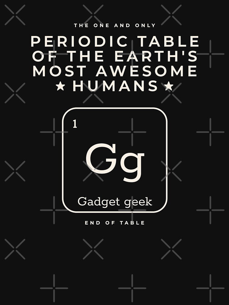 Gadget Geek Periodic Table by Geek Updated