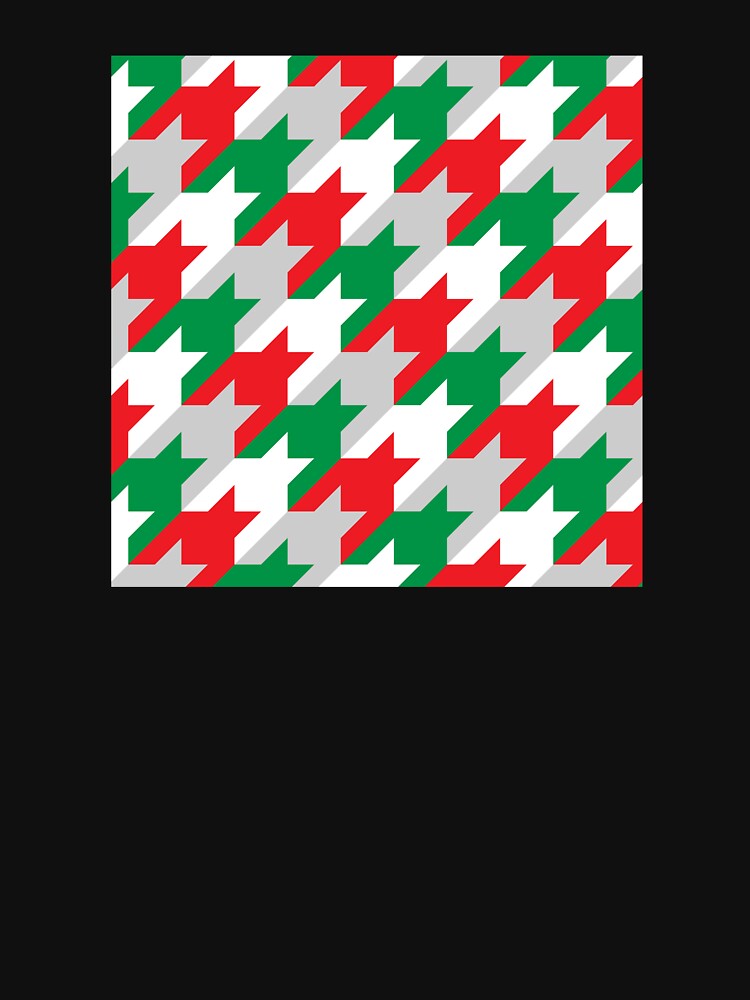 Holiday Houndstooth by curtjankadesign