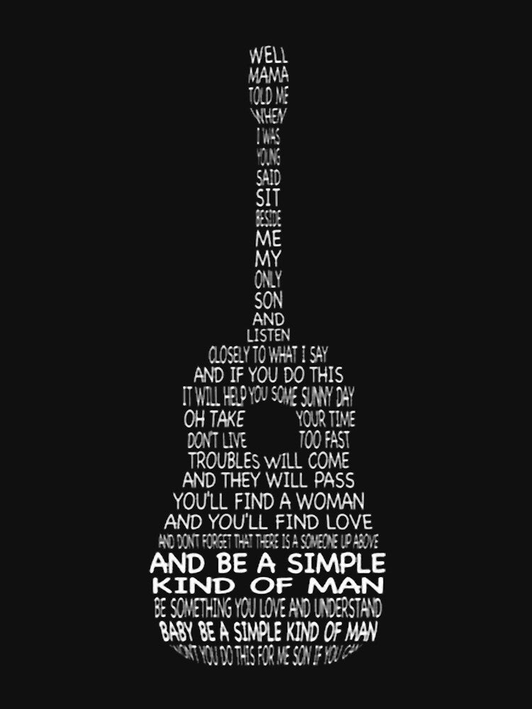 Band Simple Man Lyrics Viny by KelliBenson