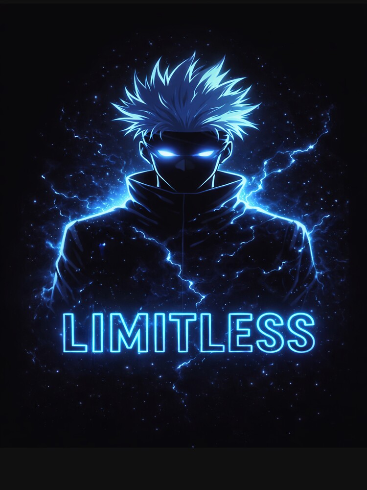Limitless Power Anime Aesthetic Design – Dark Neon Anime Style by SSVSTICKERS
