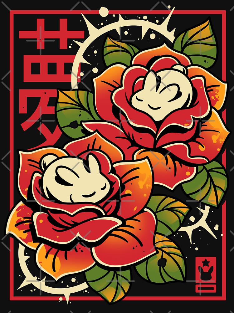 Naptime in Roses - Cute Rabbits by Snouleaf