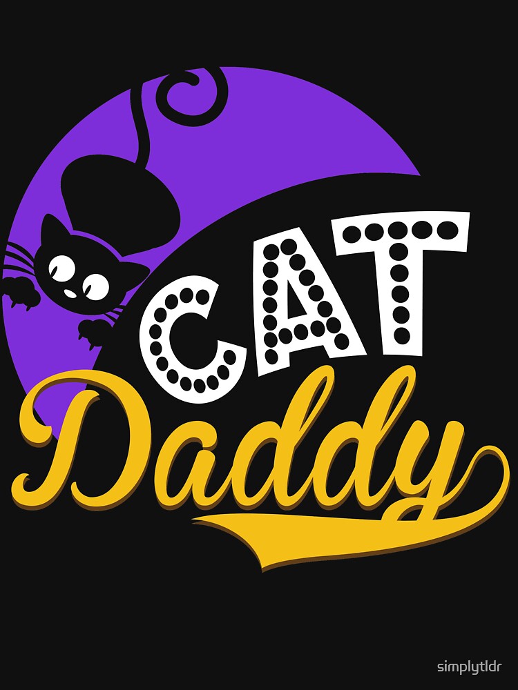 Cat Daddy Shirt for Men Vintage Style Gift by simplytldr