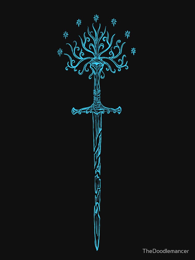 The King’s Sigil (blue line dark) by TheDoodlemancer