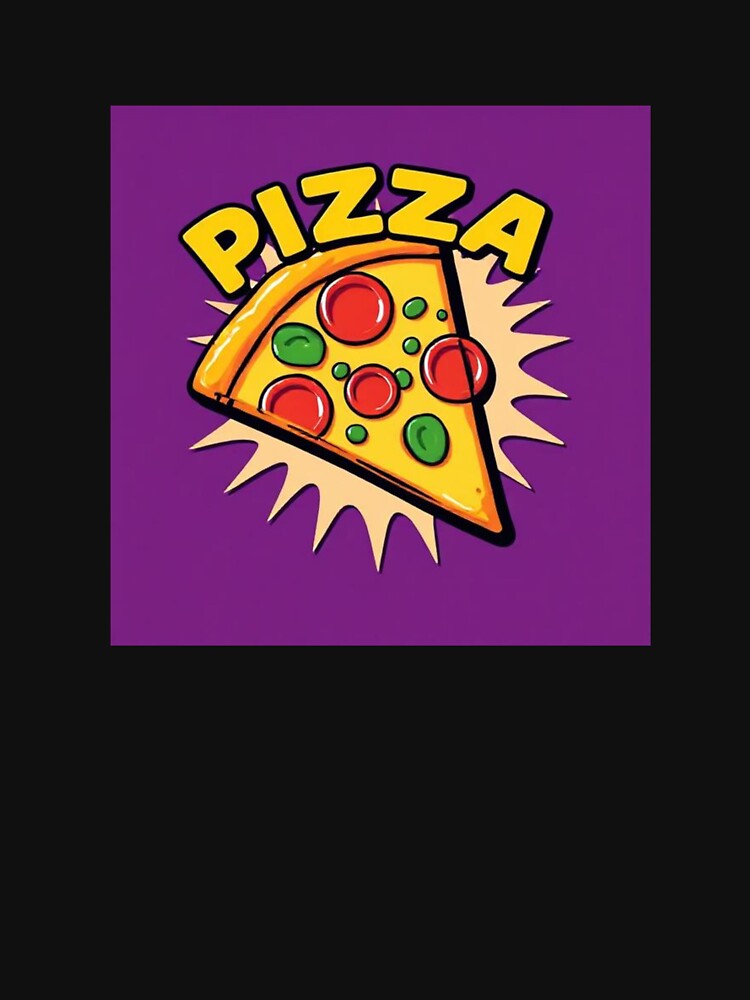 Purple Pop Art Pizza Slice Collection by SaucyFoodTruck