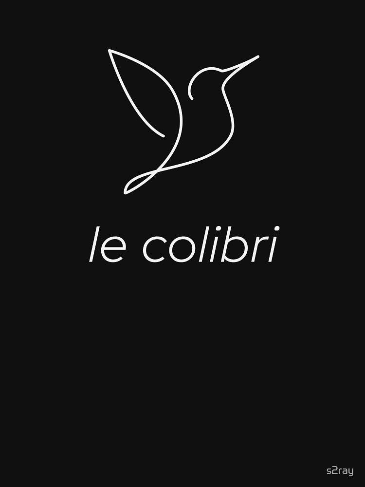 le colibri - the hummingbird, one line doodle by Art by s2ray