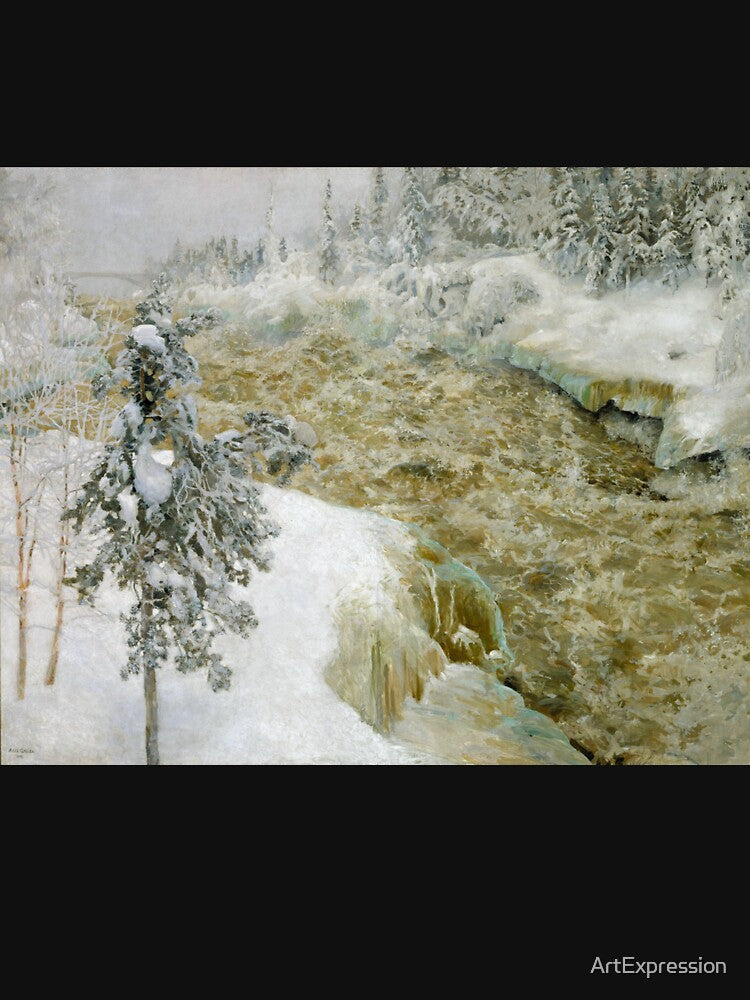 Akseli Gallen-Kallela - Imatra Falls in Snow by ArtExpression