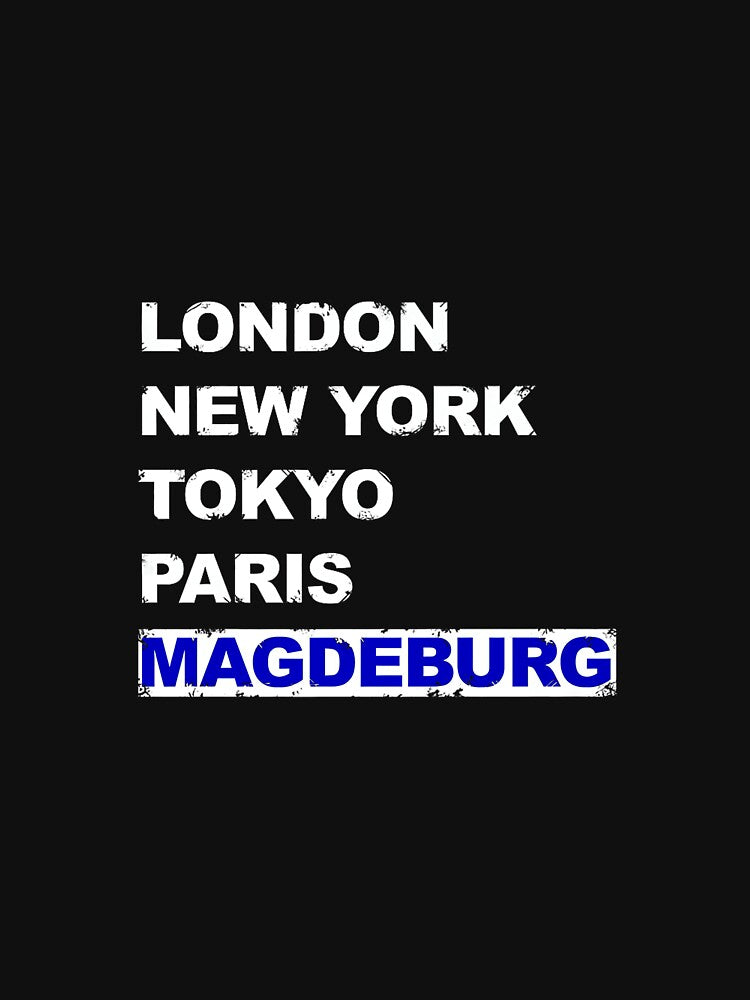 Magdeburg City Football Fan New York London Tokyo Paris City Premium by MollyLYork