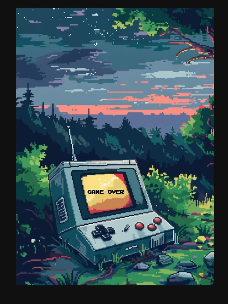 Pixel Retro Gaming – Nostalgic Arcade Tee by Hussar08