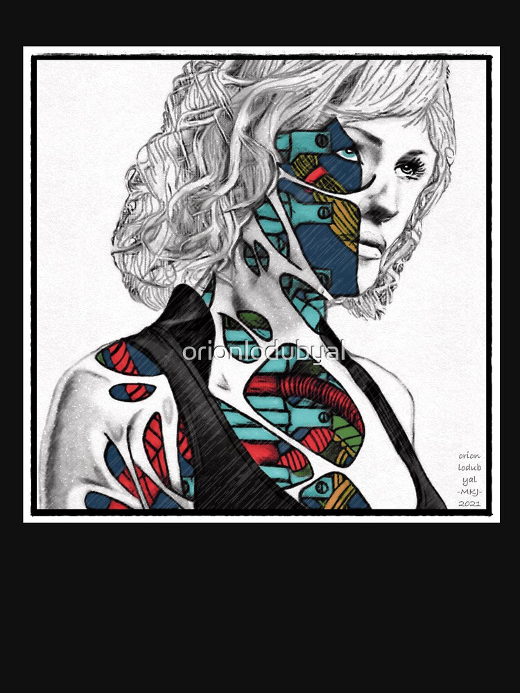 Blonde Cyborg Surreal by orionlodubyal