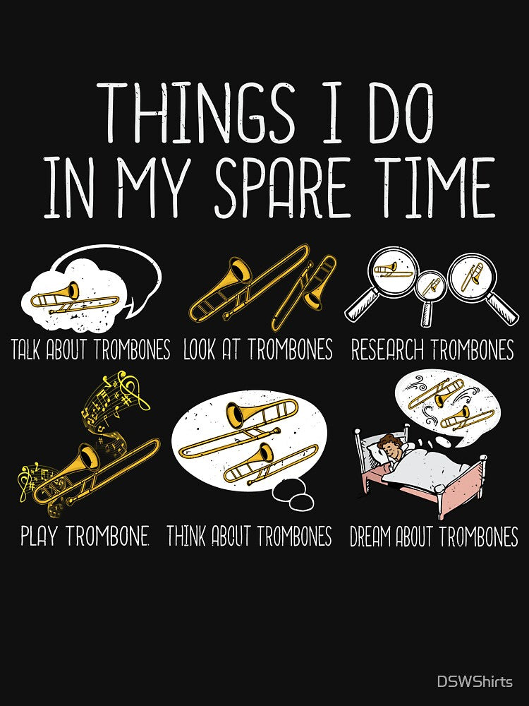 Marching Band Trombone Gift Men Jazz Music by DSWShirts