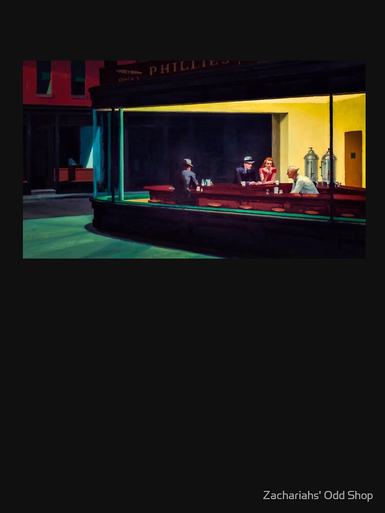 Nighthawks - Edward Hopper by Zachariahs' Odd Shop