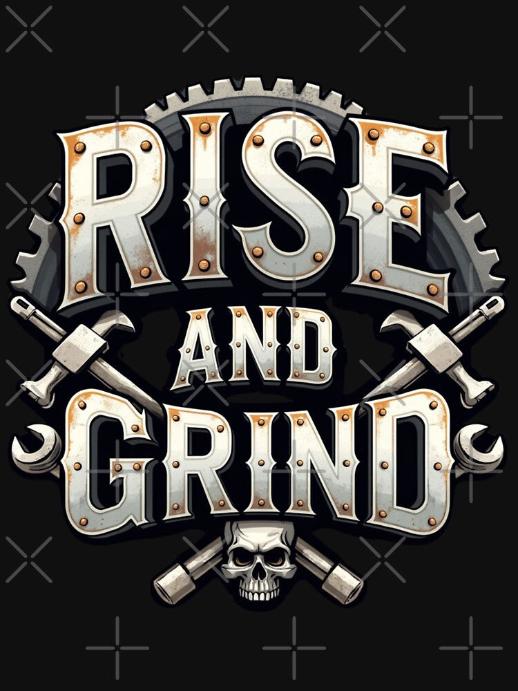 "Rise and Grind" Motivation Tee – Fuel Your Day with Determination by AI-volution
