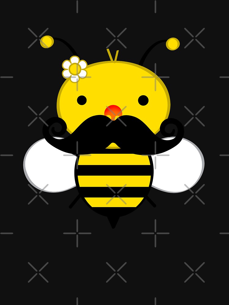 Cute Wholesome Bee mustache by josephfanous